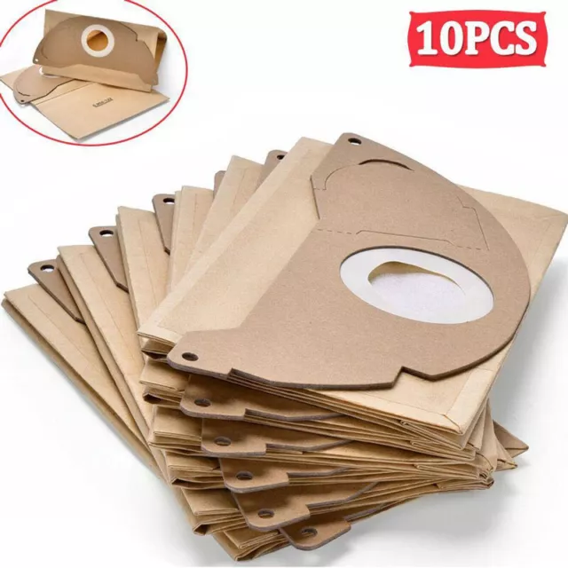 10x for Karcher Wet & Dry WD2 WD2.200 MV2 A 2004 Vacuum Cleaner Dust Hoover Bags