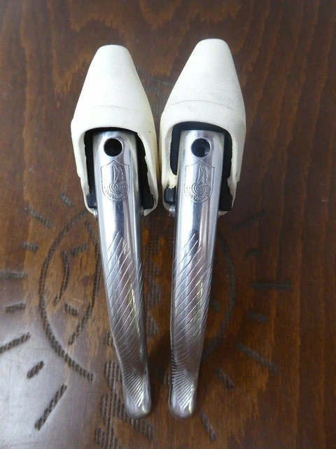 Jeu De Manettes Campagnolo C Record Era, Résine Noire, Aluminium, Pour Guidons De Descente