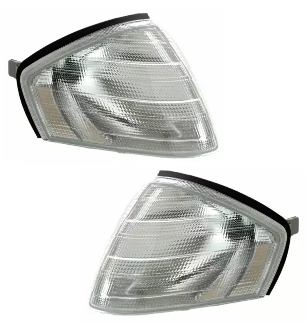 Frontblinker Set für Mercedes SL R129 1993- in Weiß weißer Blinker Facelift