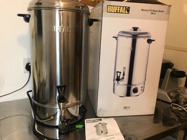 Buffalo 20 LTR Wasserkocher Tee Kaffee Urnen Kanne Edelstahl Buffalo 20 LTR Wasserkocher Tee Kaffee Urnen Kanne Edelstahl