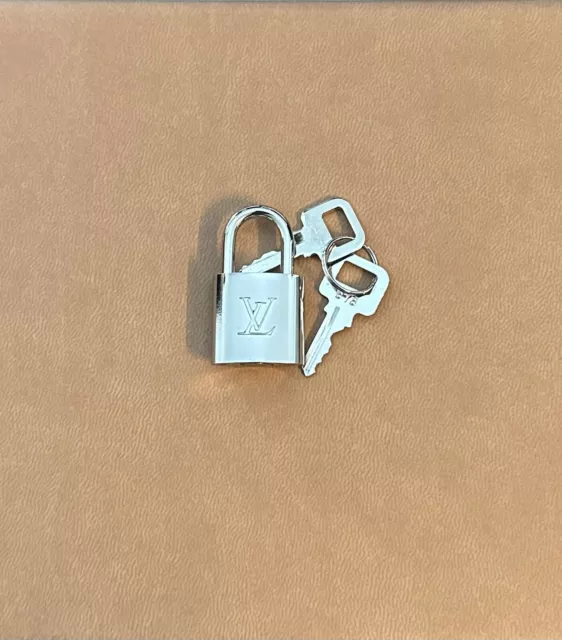 Louis Vuitton PadLock Lock &2 Key Brass Silver