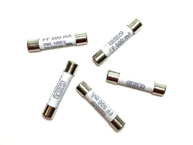 Siba Ff 0.5A 500mA 1000V Dmi Fusible Fluke Multimètre F15B F17B F18B Envoi De