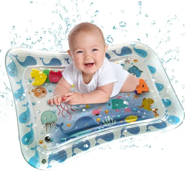 Inflatable Baby Water Mat Fun Activity Play Center Children Infants Shower Mat