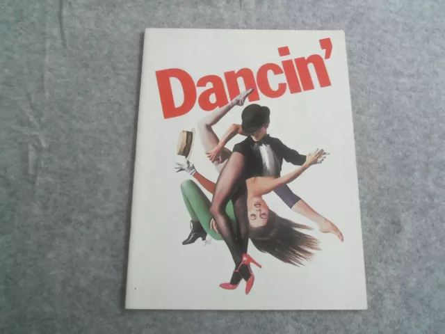 1978 Dancin' Broadway Program - Bob Fosse - Gail Benedict - Gary Chryst - J 7644