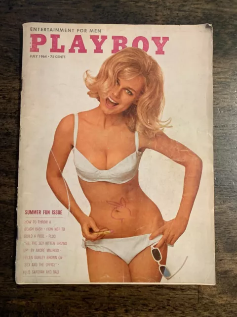 Playboy Magazine July 1964 Brigitte Bardot Yvette Vickers Salvador Dali