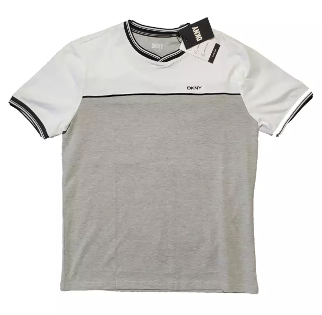 NWT DKNY Men's Short Sleeve T-Shirt Heather Gray/HGY Size M