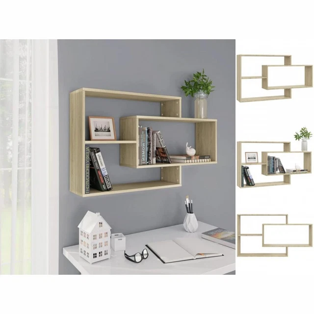Wandregale Sonoma-Eiche 104x20x58,5 Cm Spanplatte