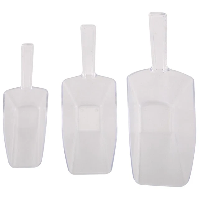 3 Piezas de Cuchara de Helado Cuchara de Raspador de Plastico - TransparentM6