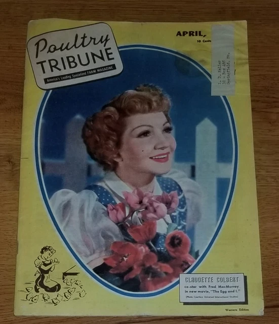 CLAUDETTE COLBERT COVER Poultry Tribune Americas Farm Magazine April