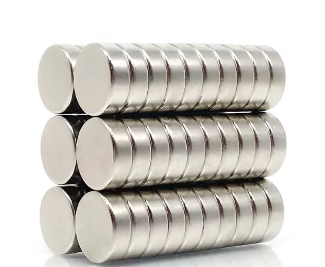 10 X Aimant de Néodyme D12 X H5 Stark Neodym Réfrigérateur Geocahing