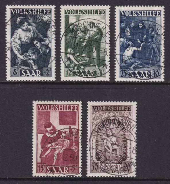 SAAR 1949 National Relief Fund set of 5 SG 281-285 Used (CV £750)