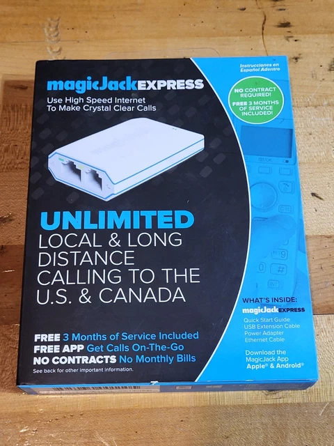 MagicJack Express Version 13 High Speed Phone and Internet Device USB Adapter
