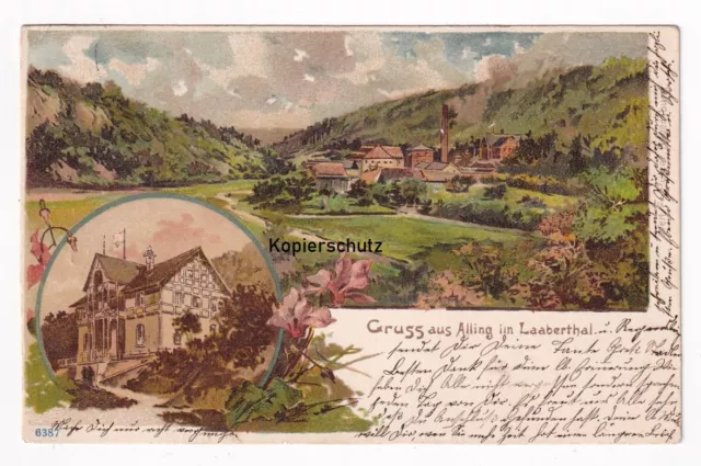 alte Ak 1901 Gruss aus Alling im Laabertal, Region Regensburg, Sinzing