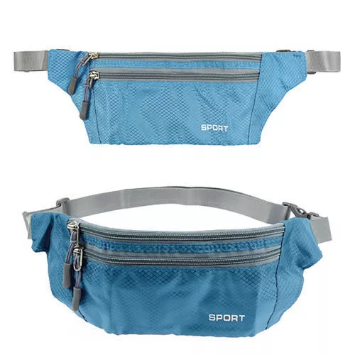 Runner Waist Belt Bag Shoulder Bag Sport Jogging Universal 3 Layer Waterproof