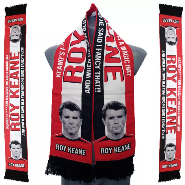 Roy Keane Woven RWB United Scarf Fantastic Gift Idea from Manchester