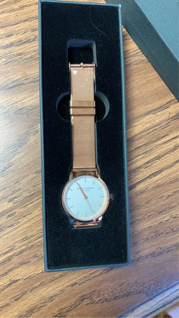 Eddie Borgo Watch Women Rose Gold Tone Round Dial Mesh Band BRAND NEW PERFECT!!
