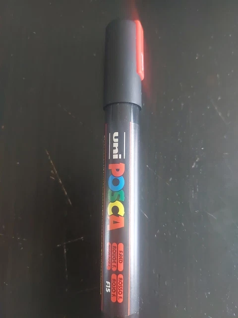 Feutre Posca PC5M Rouge Fluorescent Occasion Servi 1 Fois