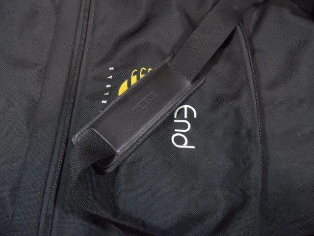 Vintage TUMI Bi-Fold Black Ballistic Carry On Garment Suitcase Bag Embroided 3