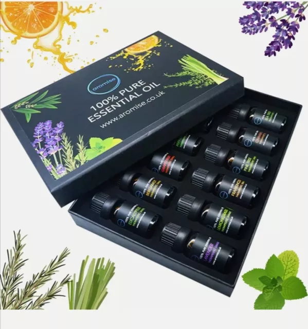 Essential Oils gift set (12 Pack) Aromatherapy Therapeutic Diffuser Burner