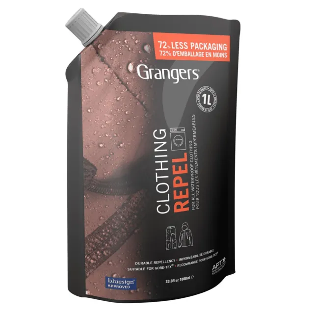 Grangers Wash and Repel 2in1 Clothing Cleaner Gore-Tex Waterproofer 300/1Litre 2
