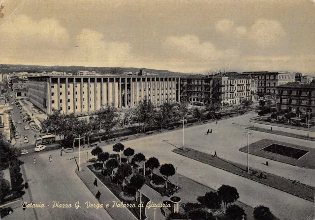 4368) Catania, Piazza G. Verga E Palazzo Di Giustizia. Viaggiata.