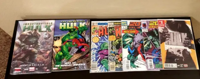 INCREDIBLE HULK LOT of 7! Comics and 2 TRADES Hulk 2099#1 Hulk VS Marvel NM!