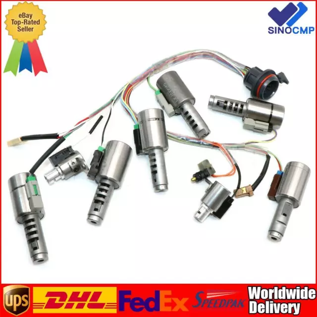 OEM Transmission Solenoid Valve Kit W/ Harness For Ford Mazda Volvo Lincoln DHL