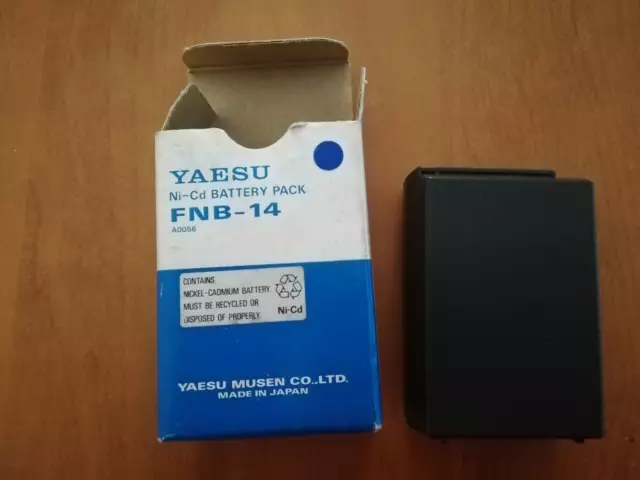 Yaesu Fnb-14 Battery Pack 1000Mha 7,2V Batteria For Radio Ft-23-43 Nuova