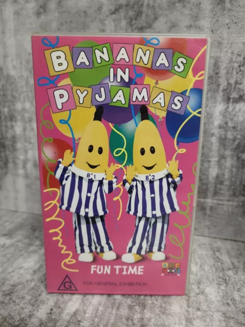 BANANAS IN PYJAMAS Fun Time VHS movie Video Cassette Tape ABC kids ...