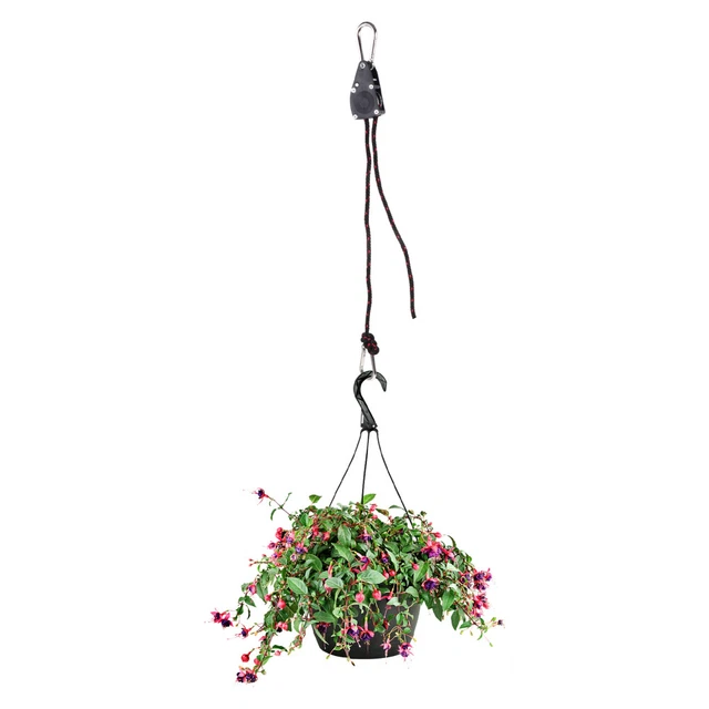 2Pcs Seil Aufhänger für Pflanzen Seil Ratsche Licht Kleiderbügel 2