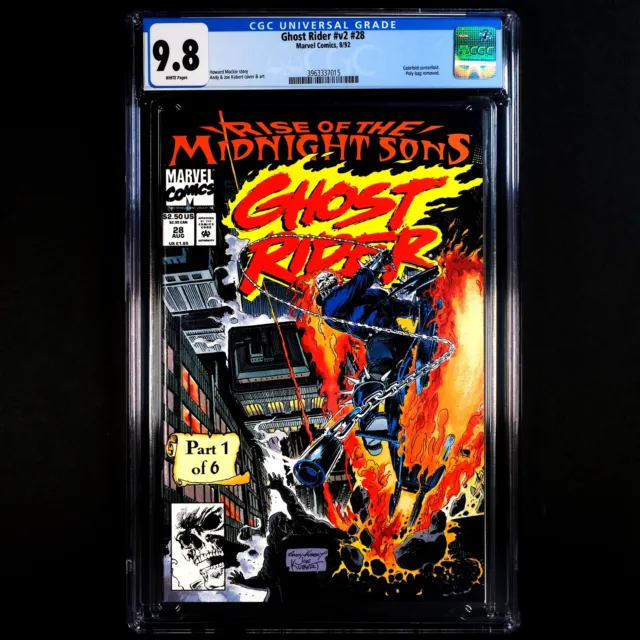 Ghost Rider v2 #28 1992 🔥 1st appearance LILITH Midnight Sons 🔥 CGC 9.8 WHITE