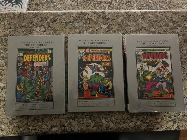 The Defenders Marvel Masterworks vol 4 5 6 Hardcover HC MMW Set - OOP Comics