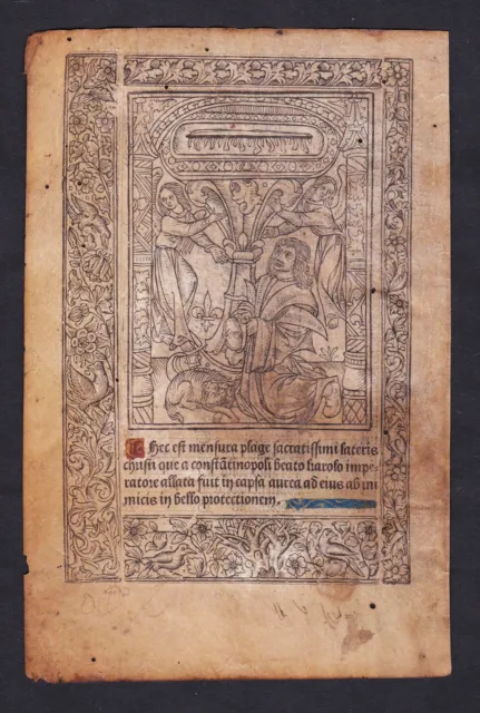 Libro Of Hours Livre D'Heures Libro 1490 Paría Pigouchet Incunable 2