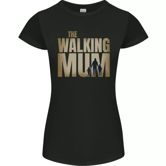 The Walking Mum Funny Mothers Day Mummy Womens Petite Cut T-Shirt