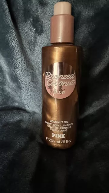 VICTORIAS SECRET PINK BRONZED COCONUT OIL TINT RADIANT BODY BRONZER 8 oz New