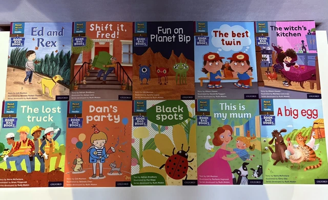 READ WRITE INC Phonics Book Bag Books Oxford Purple Set 2 10 Books ...