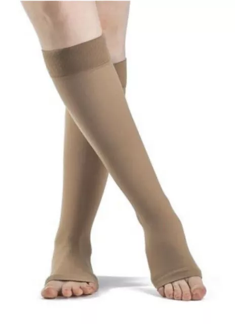 Sigvaris 503CL407 Natural Rubber Compression Knee High Size L4 Beige 30-40 mmHg