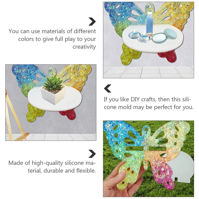 1 Set DIY Silicone Rack Diy Bahn Harz Form Kerze Halter Form Epoxy Harz Form 7
