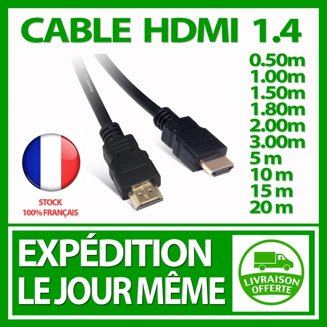 HDMI CABLE 1.4 Full Hd Tv Blu Ray Playstation Xbox 360 1080P 4K Gold High Speed EUR 4 99 PicClick ES