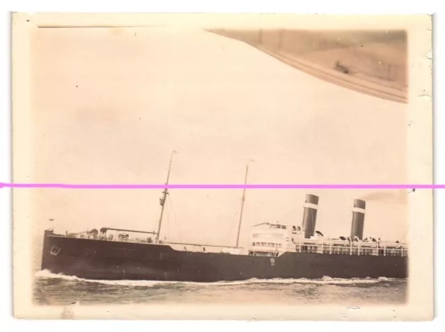 1901 Antique Photo SS VADERLAND Red Star Line leaving New York