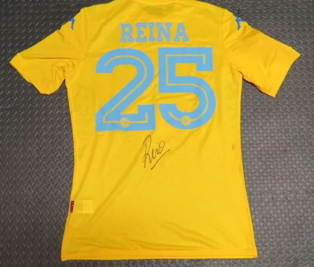 2015-16 PEPE REINA Napoli Match Used Worn Serie A Soccer Shirt! Game ...