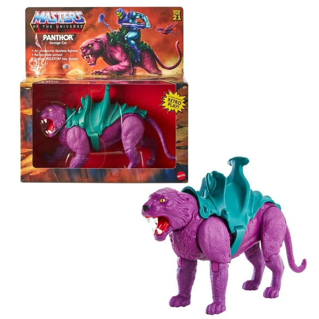 MASTERS OF THE Universe Action Figure Panthor Retro Play Vintage