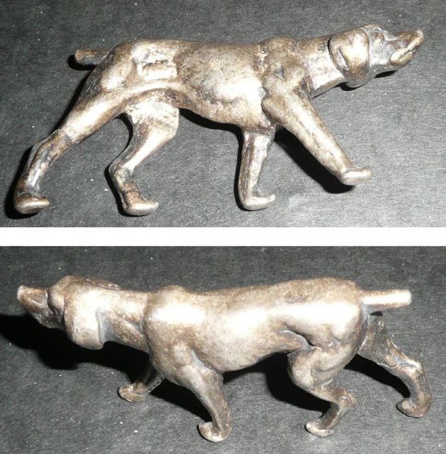 Ancien Verre émaillé Décor Chien De Chasse – Style Legras – Verre De Table Chasse à Courre