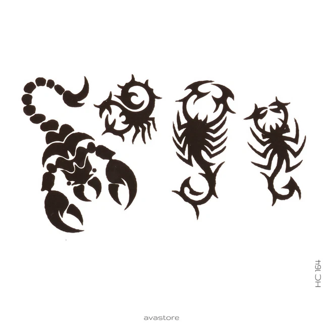 Tatouage Temporaire 4 Dragons Tribals Noirs - Effet Univers, Taille S - Neuf, Envoi Gratuit