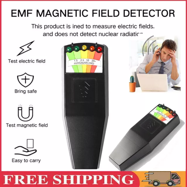 LCD Digital EMF Meter Kii Magnetfelddetektor Paranormal Equipment Tester
