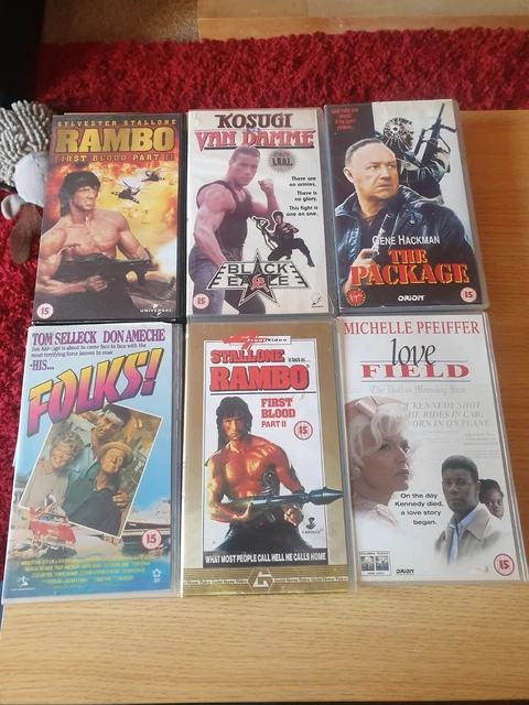 Vhs Package BUNDLE OF VHS Video Tapes x6 Rambo, The Package Etc £2.79 - PicClick UK