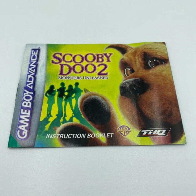 SCOOBY DOO 2 Nintendo Game Boy Instruction Booklet Manual AGBBMUPUKV