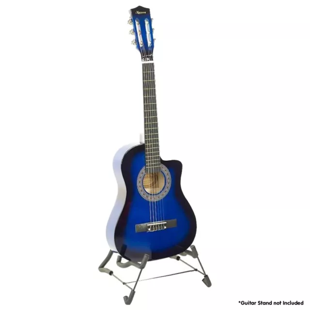 KARRERA 38IN CUTAWAY Acoustic Guitar with guitar bag - Blue Burst $100. ...