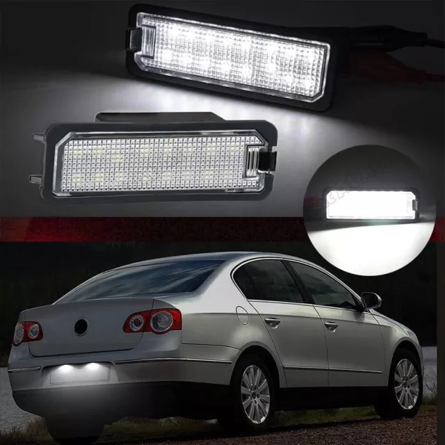 2x LED KENNZEICHENLEUCHTE FUR VW GOLF IV 4 V 5 6 7 Limo Cabri PASSAT CC B6 POLO