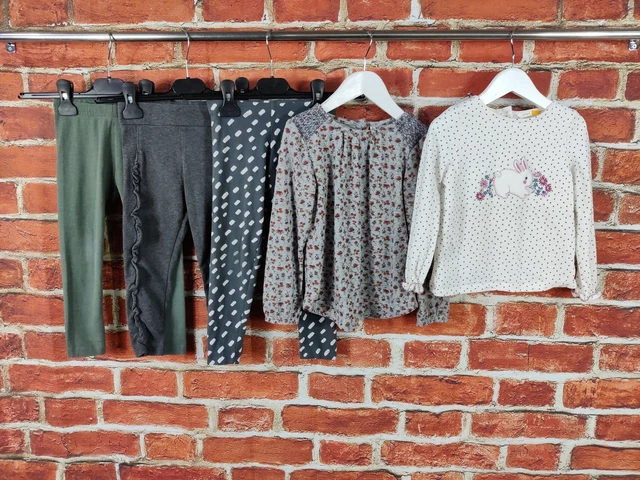 Girls Bundle Age 3-4 Years M&S Next John Lewis Leggings Long Sleeve Tees 104Cm